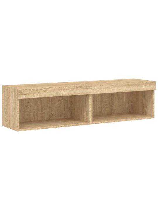 TV skříňky s LED osvětlením 2 ks dub sonoma 60 x 30 x 30 cm