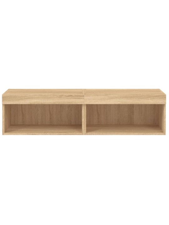 TV skříňky s LED osvětlením 2 ks dub sonoma 60 x 30 x 30 cm
