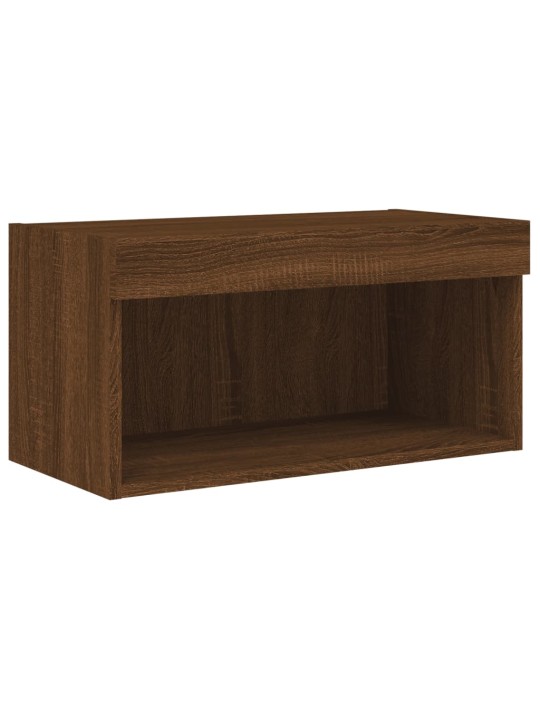 TV skříňka s LED osvětlením hnědý dub 60 x 30 x 30 cm