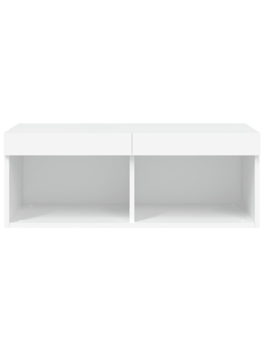 TV skříňka s LED osvětlením bílá 80 x 30 x 30 cm