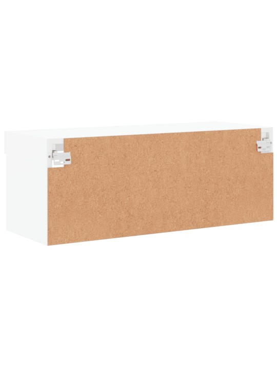 TV skříňka s LED osvětlením bílá 80 x 30 x 30 cm