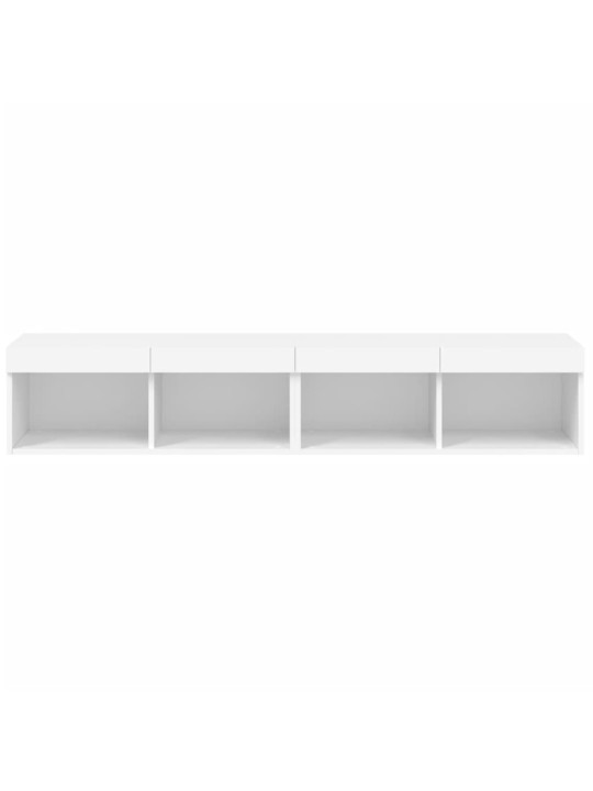 TV skříňky s LED osvětlením 2 ks bílé 80 x 30 x 30 cm
