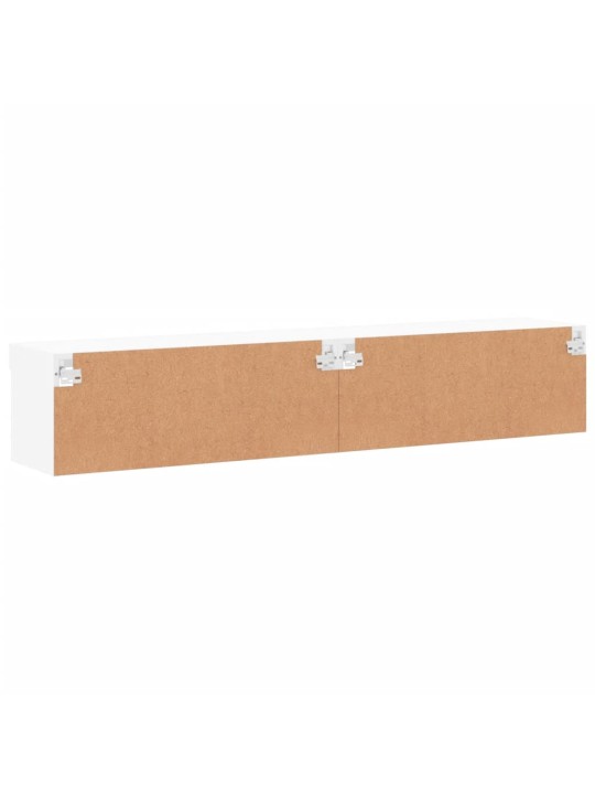 TV skříňky s LED osvětlením 2 ks bílé 80 x 30 x 30 cm