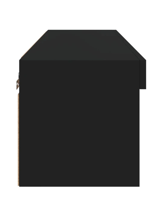 TV skříňka s LED osvětlením černá 80 x 30 x 30 cm