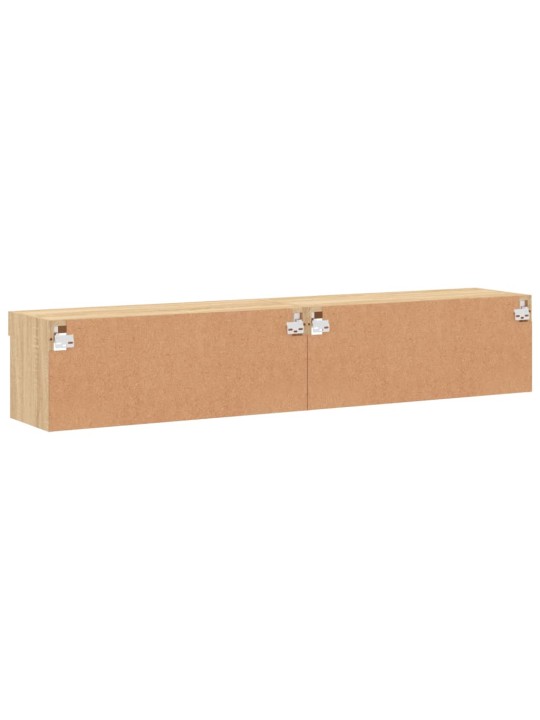 TV skříňky s LED osvětlením 2 ks dub sonoma 80 x 30 x 30 cm