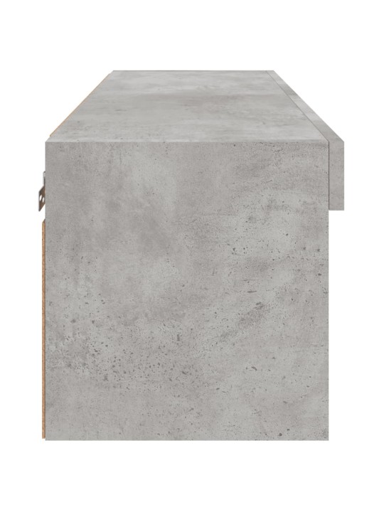 TV skříňka s LED osvětlením betonově šedá 80 x 30 x 30 cm