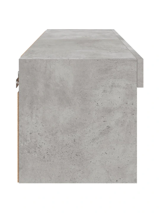 TV skříňka s LED osvětlením betonově šedá 80 x 30 x 30 cm
