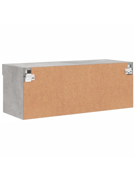 TV skříňka s LED osvětlením betonově šedá 80 x 30 x 30 cm