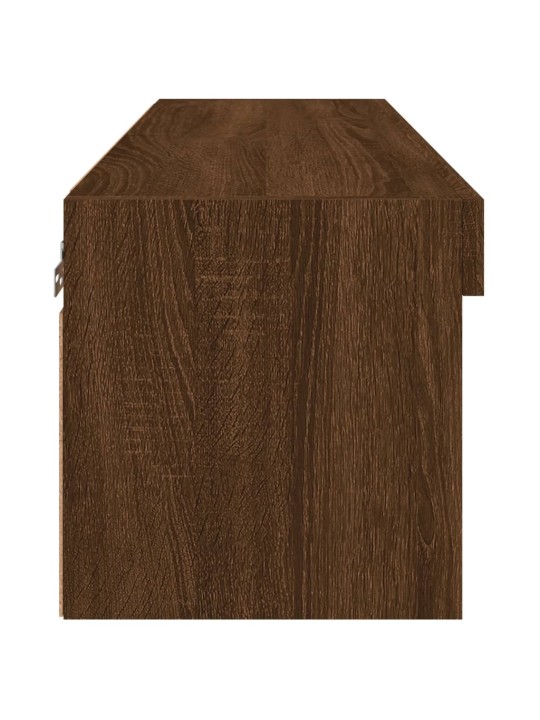 TV skříňka s LED osvětlením hnědý dub 80 x 30 x 30 cm