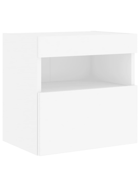Nástěnná TV skříňka s LED osvětlením bílá 40 x 30 x 40 cm