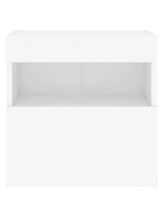 Nástěnná TV skříňka s LED osvětlením bílá 40 x 30 x 40 cm