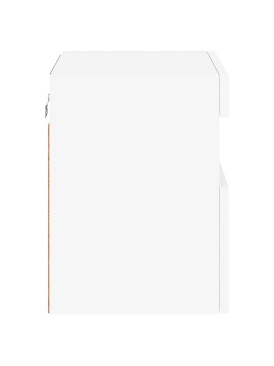 Nástěnná TV skříňka s LED osvětlením bílá 40 x 30 x 40 cm