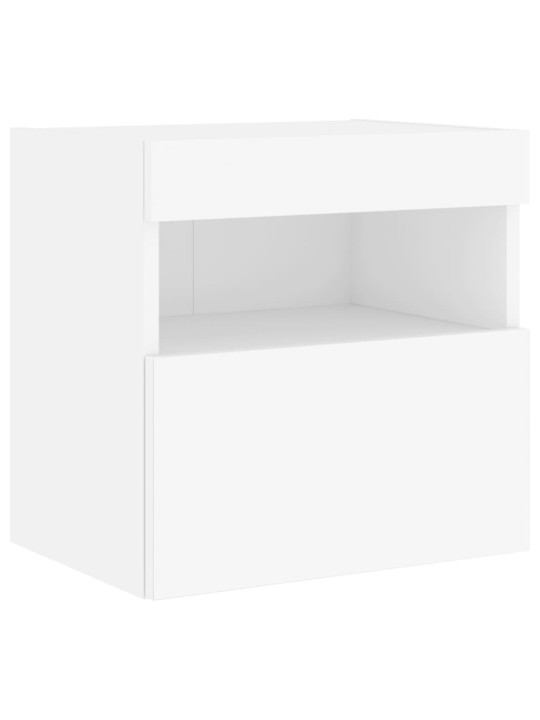 Nástěnné TV skříňky s LED osvětlením 2 ks bílé 40 x 30 x 40 cm