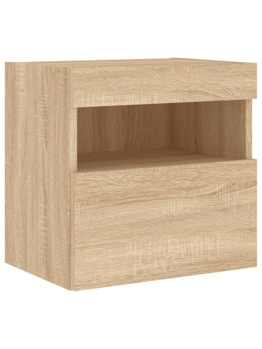 Nástěnná TV skříňka s LED osvětlením dub sonoma 40 x 30 x 40 cm
