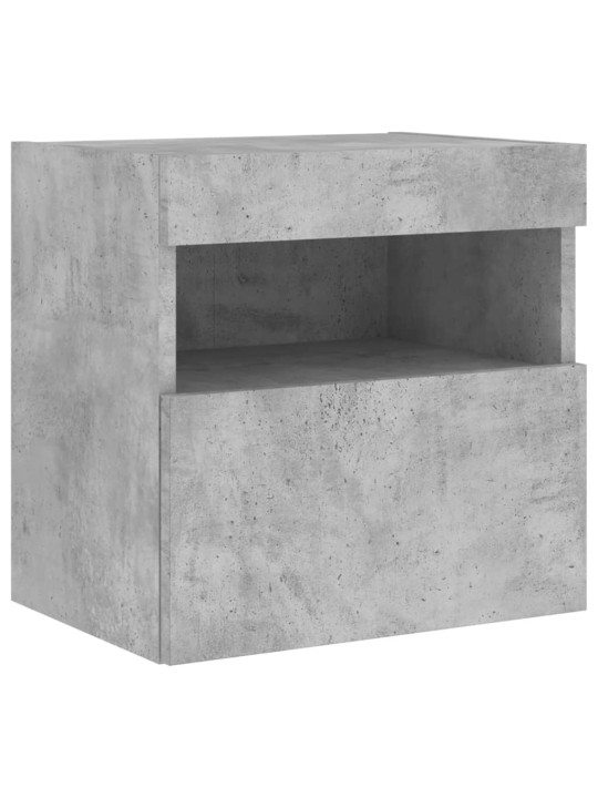 Nástěnná TV skříňka s LED osvětlením betonově šedá 40x30x40 cm
