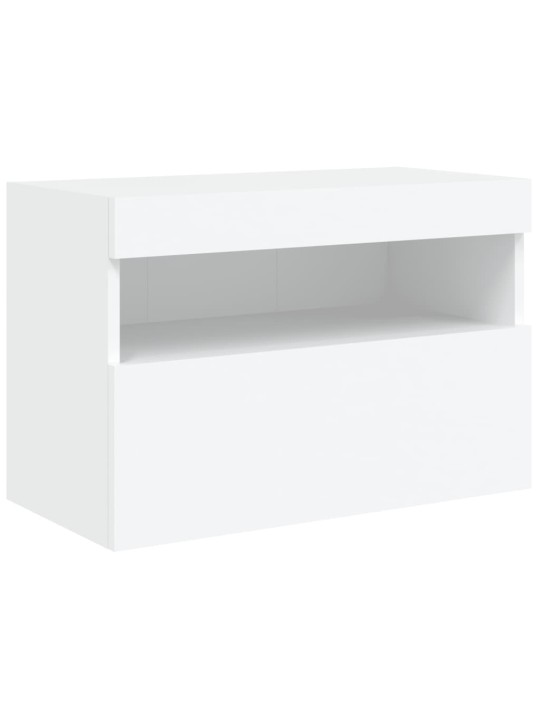 Nástěnná TV skříňka s LED osvětlením bílá 60 x 30 x 40 cm