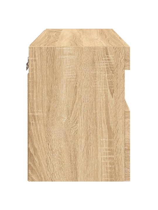 Nástěnná TV skříňka s LED osvětlením dub sonoma 60 x 30 x 40 cm