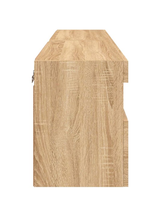 Nástěnné TV skříňky s LED osvětlením 2 ks dub sonoma 60x30x40cm