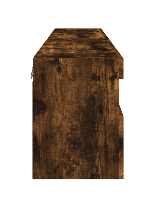 Nástěnné TV skříňky s LED 2 ks kouřový dub 60 x 30 x 40 cm