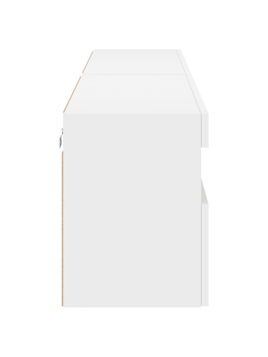 Nástěnné TV skříňky s LED osvětlením 2 ks bílé 80 x 30 x 40 cm