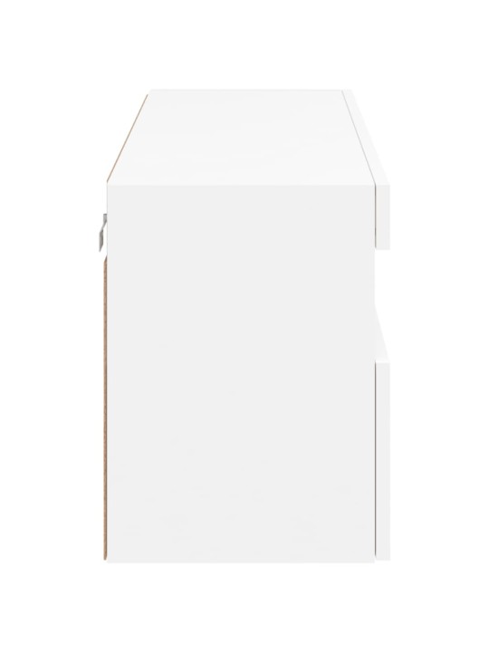 Nástěnná TV skříňka s LED osvětlením bílá 100 x 30 x 40 cm