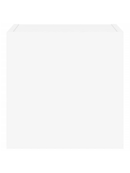 Nástěnná TV skříňka s LED osvětlením bílá 30,5 x 35 x 30 cm