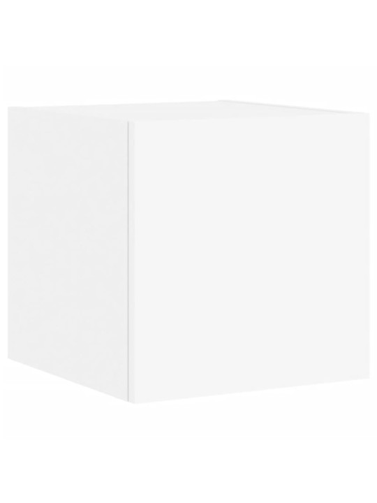 Nástěnné TV skříňky s LED osvětlením 2 ks bílé 30,5x35x30 cm