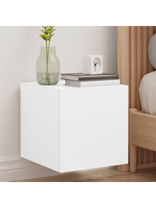 Nástěnné TV skříňky s LED osvětlením 2 ks bílé 30,5x35x30 cm