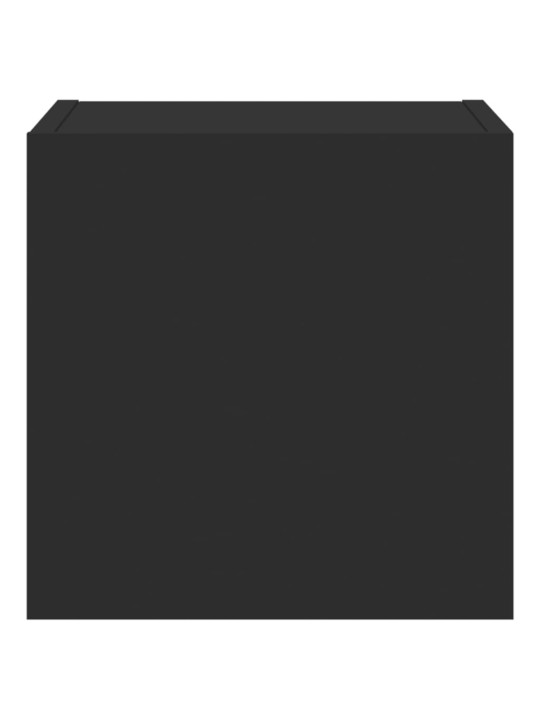 Nástěnná TV skříňka s LED osvětlením černá 30,5 x 35 x 30 cm