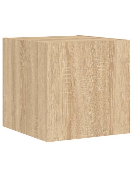 Nástěnná TV skříňka s LED osvětlením dub sonoma 30,5x35x30 cm