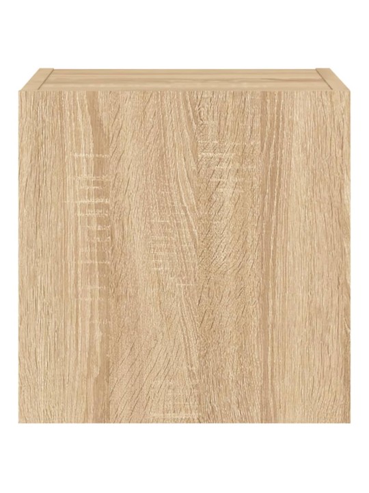 Nástěnná TV skříňka s LED osvětlením dub sonoma 30,5x35x30 cm
