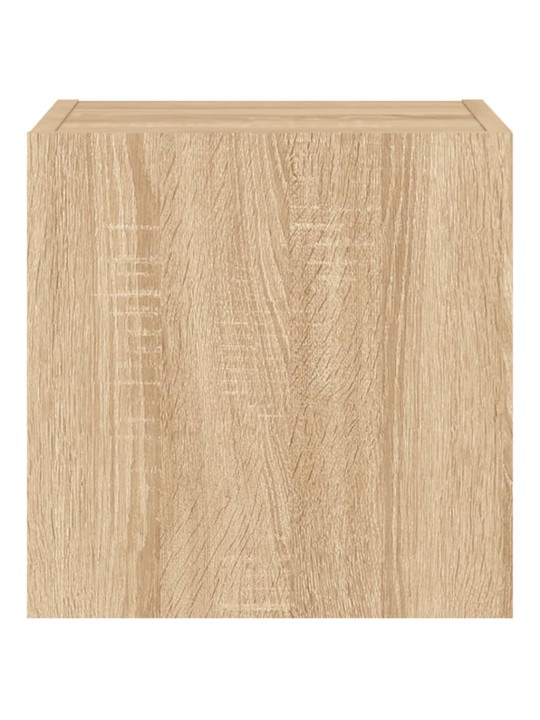Nástěnné TV skříňky s LED 2 ks dub sonoma 30,5 x 35 x 30 cm