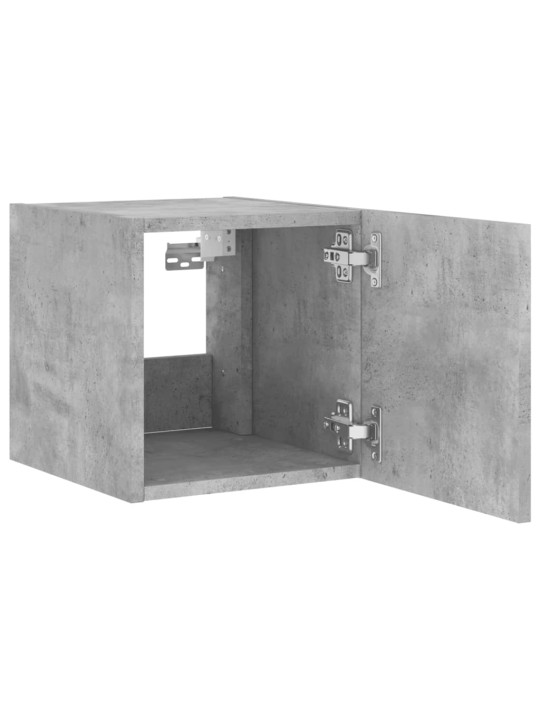 Nástěnná TV skříňka s LED osvětlením betonově šedá 30,5x35x30cm