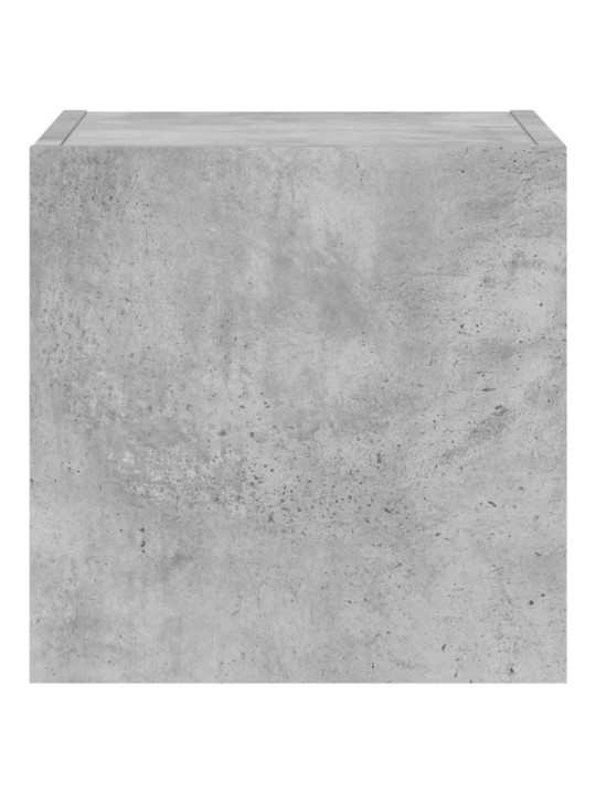 Nástěnná TV skříňka s LED osvětlením betonově šedá 30,5x35x30cm