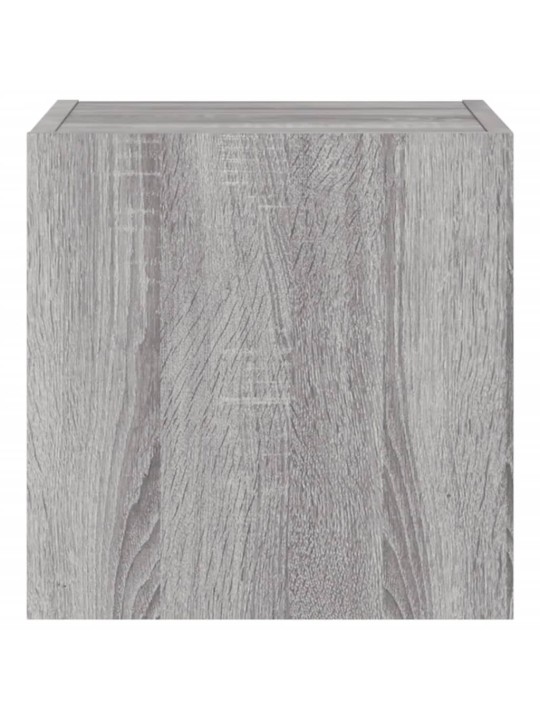 Nástěnné TV skříňky s LED 2 ks šedé sonoma 30,5 x 35 x 30 cm