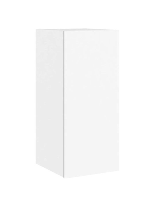 Nástěnná TV skříňka s LED osvětlením bílá 30,5 x 35 x 70 cm