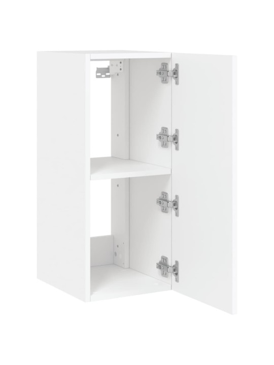 Nástěnná TV skříňka s LED osvětlením bílá 30,5 x 35 x 70 cm