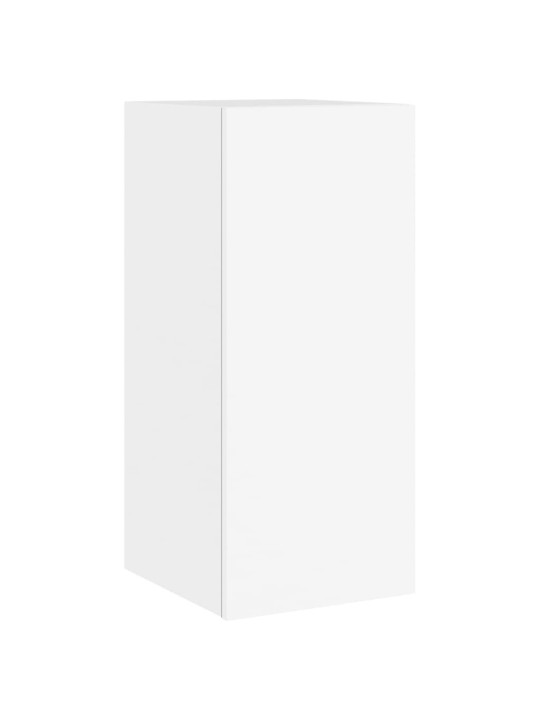 Nástěnné TV skříňky s LED osvětlením 2 ks bílé 30,5x35x70 cm