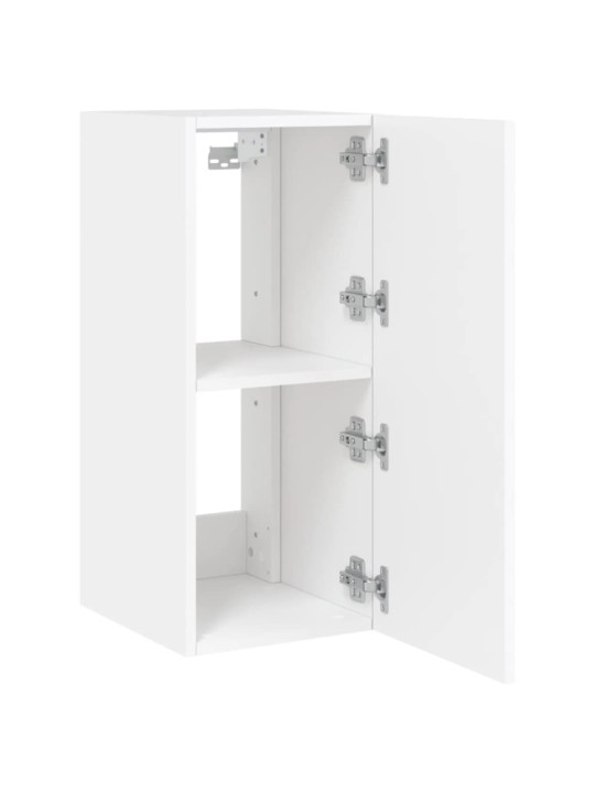 Nástěnné TV skříňky s LED osvětlením 2 ks bílé 30,5x35x70 cm