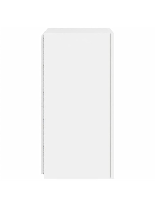 Nástěnné TV skříňky s LED osvětlením 2 ks bílé 30,5x35x70 cm