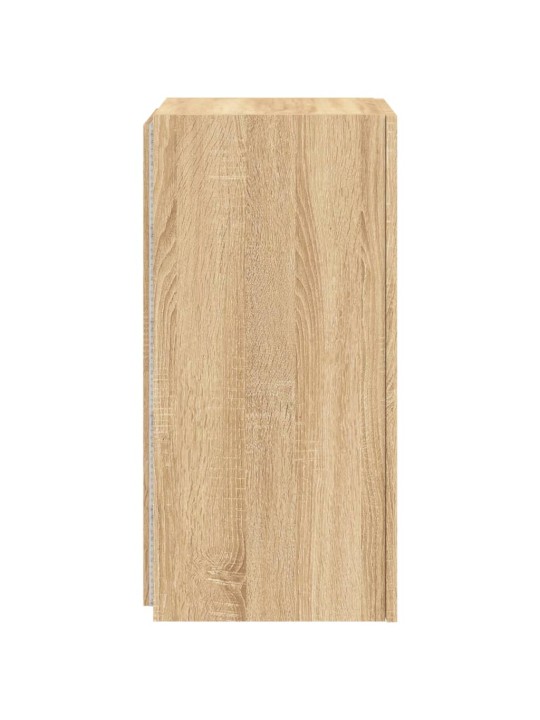 Nástěnná TV skříňka s LED osvětlením dub sonoma 30,5x35x70 cm