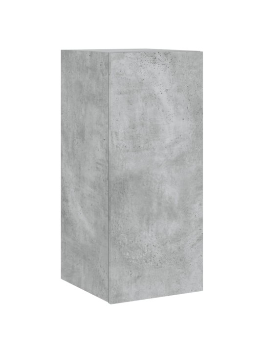 Nástěnná TV skříňka s LED osvětlením betonově šedá 30,5x35x70cm