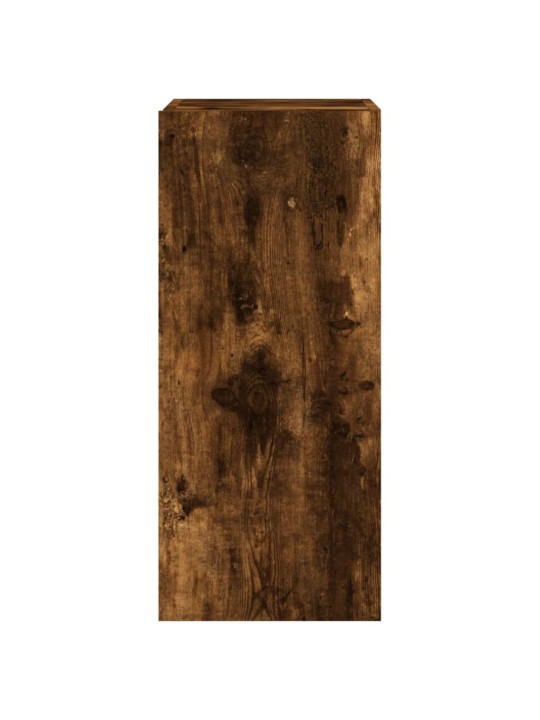 Nástěnná TV skříňka s LED osvětlením kouřový dub 30,5x35x70 cm