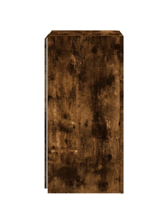 Nástěnná TV skříňka s LED osvětlením kouřový dub 30,5x35x70 cm