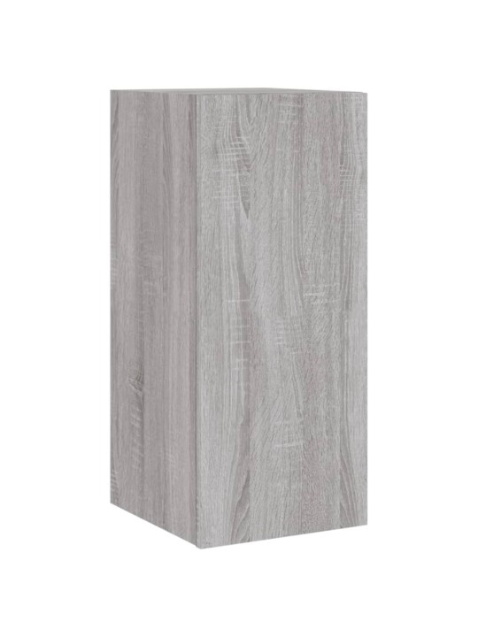 Nástěnná TV skříňka s LED osvětlením šedá sonoma 30,5x35x70 cm