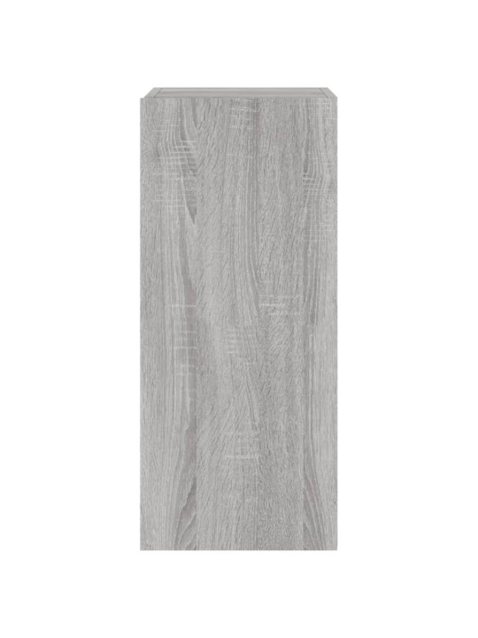 Nástěnná TV skříňka s LED osvětlením šedá sonoma 30,5x35x70 cm