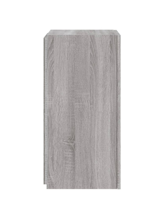 Nástěnná TV skříňka s LED osvětlením šedá sonoma 30,5x35x70 cm