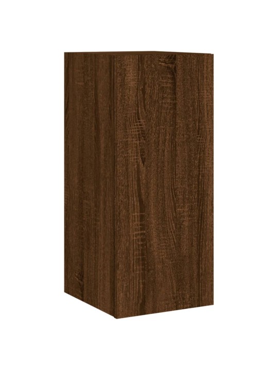 Nástěnná TV skříňka s LED osvětlením hnědý dub 30,5x35x70 cm