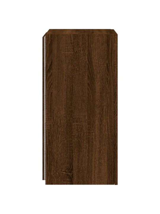 Nástěnná TV skříňka s LED osvětlením hnědý dub 30,5x35x70 cm