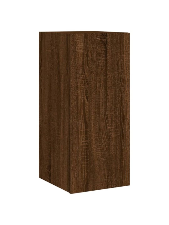 Nástěnné TV skříňky s LED 2 ks hnědý dub 30,5 x 35 x 70 cm